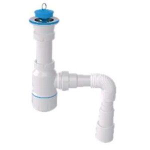 Сифон для умывальника с разборным выпуском 64мм, с гибкой трубой 1 1/4", AV Engineering