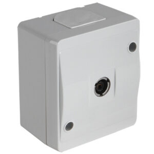 Розетка ТВ (концевая, открытая) серая, NEMLIYER, MUTLUSAN