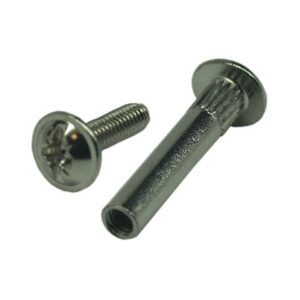 Винт-стяжка мебельный М6х29 мм никелированный (10 шт в зип-локе) STARFIX