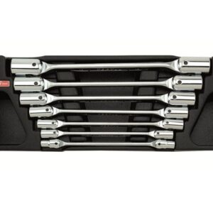Набор-сет ключей шарнирных 6-19мм 7шт. 136х364мм TOPTUL