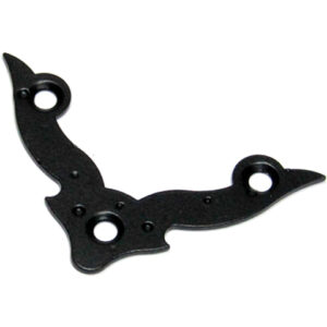 Уголок 70 мм декоративный, фигурный, черн. мат. STARFIX