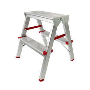Лестница-стремянка алюм. двухсторонняя 47 см 2 ступ. 1,8кг PRO STARTUL (ST9941-02)