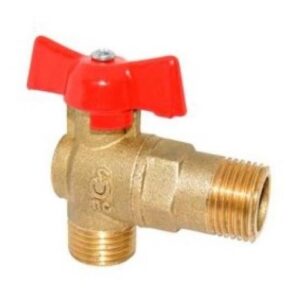 Кран шаровый угловой 1/2" х 1/2" PN1,6 МПа, 11Б27п17, Цветлит