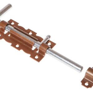 Задвижка дверная 110 мм Г-обр, бронз.металлик STARFIX