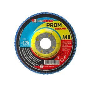 Круг лепестковый 125х22мм А40 плоск. КЛТ1 PROM CERAMIC LUGAABRASIV