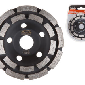 Алмазная чашка 115мм бетон двурядная GEPARD