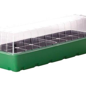 Мини-парник пластмассовый, 12 ячеек, 400х174х130 мм, зеленый, INGREEN