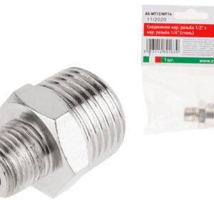 Соединение нар. резьба 1/2" х нар. резьба 1/4" (сталь) ECO