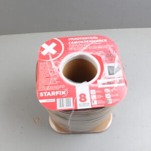 Уплотнитель "D" коричневый  9х8мм 100м (сдвоенный профиль 2х50м) STARFIX уцененный (1127691060)