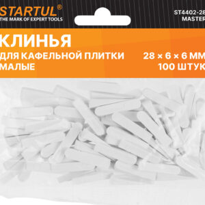Клин д/каф. плитки малый 28х6х6мм 100шт STARTUL MASTER (ST4402-28)
