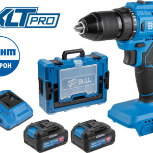 Аккум. дрель-шуруповерт BULL SR 1803 Xcase XLTpro БЕСЩЕТ., 2x4 А*ч, 18 В, 45 Н*м, БЗП 13 мм