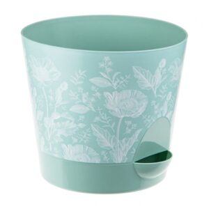 Кашпо НИКА ДЕКО 0,8л с прикорневым поливом (маки) IDEA