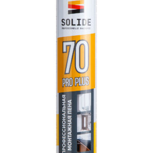 Пена монтажная профессиональная всесезонная SOLIDE Foam Pro Plus 70 (750мл)