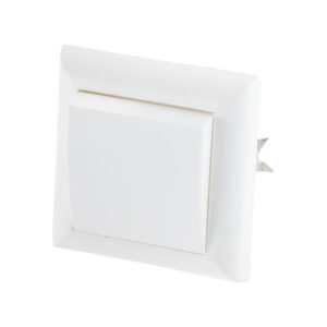 Выключатель 1 клав. (скрытый, до 6А) белый, Эконом, Юпитер