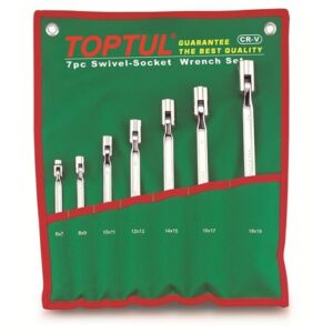 Набор ключей шарнирных с поворотной головкой 6-19мм TOPTUL