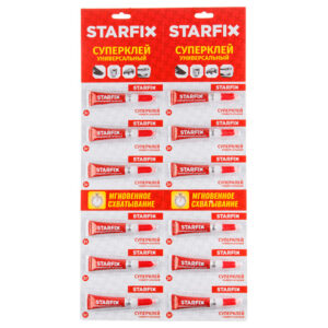 Суперклей универсальный STARFIX, (12шт. х 3гр.)