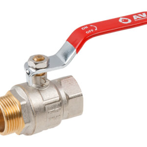 Кран шаровый 1" нар.-вн. ручка PN40, AV Engineering