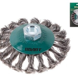 Щетка дисковая косич.100мм/M14 ВОЛАТ