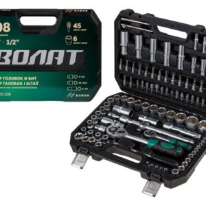Набор головок и бит 108пр. ВОЛАТ