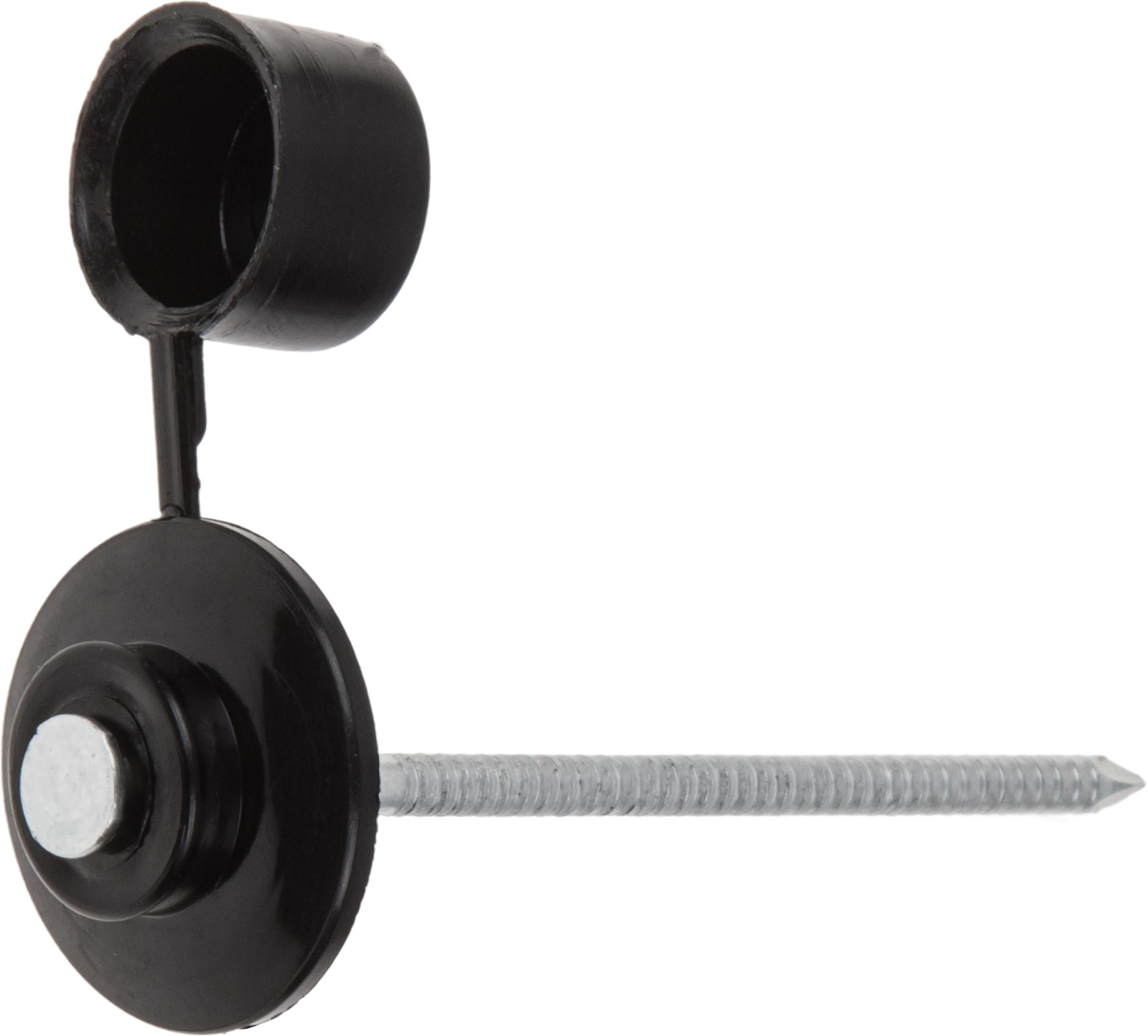 Гвоздь кровельный 2.8х70 мм с пласт. шляпкой, черный (100 шт в пласт. конт.) STARFIX