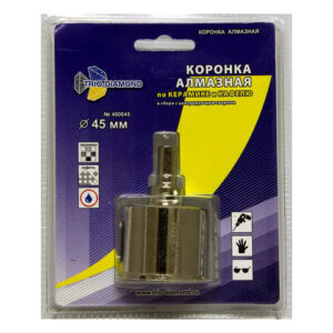 Коронка алмазная  d 45 мм по керамике и кафелю TRIO-DIAMOND