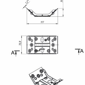Стяжка для стола 07 1,2 мм цинк STARFIX