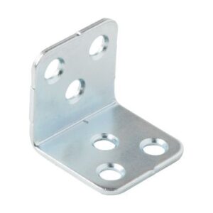 Уголок мебельный 30х30х30 мм белый цинк (50 шт в карт. уп.) STARFIX