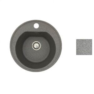 Мойка кухонная из искусственного камня RICHI серый 510х510 мм, AV Engineering