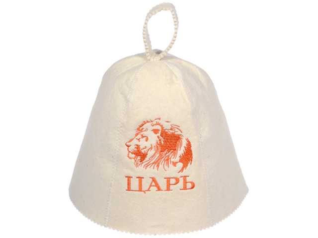 Шапка для бани и сауны "Царь", "Банные штучки" из войлока