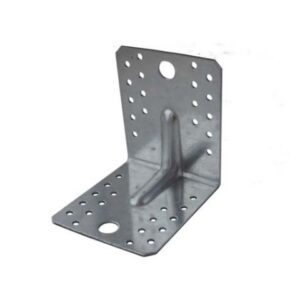 Уголок крепежный усиленный 90х100х100 мм 1.8 мм белый цинк STARFIX