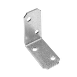 Уголок крепежный равносторонний 20х40х40 мм KUR белый цинк STARFIX