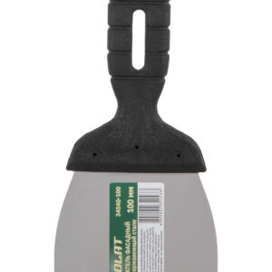 Шпатель фасад. нерж. с пласт. ручкой 100мм ВОЛАТ