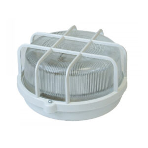 Светильник круг/белый/решетка 100Вт, IP53 (НБП 01-100-003) Юпитер