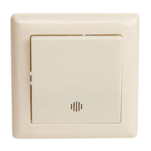 Выключатель 1-клав. (c подсветкой, скрытый, пруж. зажим) кремовый, DARIA, MUTLUSAN