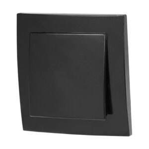 Выключатель 1 клав. (cкрытый, 6А) черный, Стандарт, Юпитер