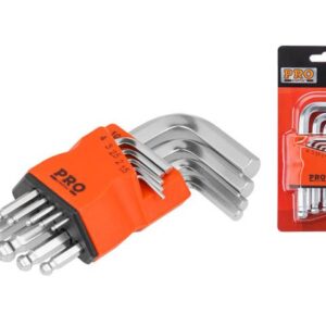 Набор ключей шестигр. 1,5-10мм 9шт коротк. с шар. PRO STARTUL (PRO-89409)