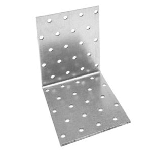 Уголок крепежный равносторонний 80х100х100 мм KUR белый цинк STARFIX