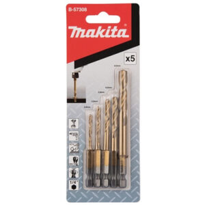 Набор сверл по металлу HSS-TiN, 5 шт. MAKITA