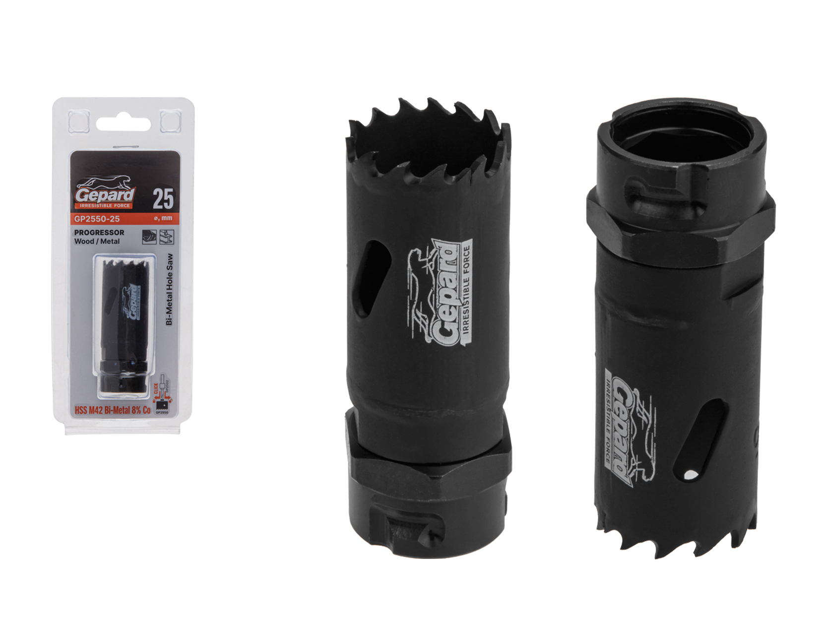 Коронка биметаллическая d25 мм PROGRESSOR GEPARD