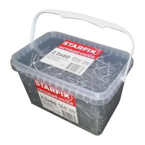 Гвозди строительные 2.5х50 мм ГОСТ 4028-63 (2.5 кг в пласт. ведре) STARFIX