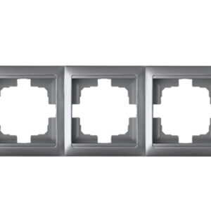 Рамка 3-местная серебро, Стиль, Bylectrica