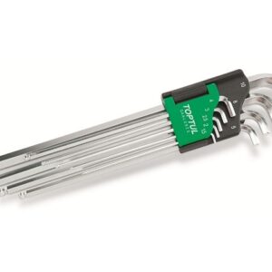 Набор ключей шестигр. 1,5-10мм 9шт экстра-длин.с шар. TOPTUL