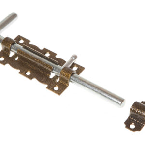 Задвижка дверная 110 мм Г-обр, бронза STARFIX