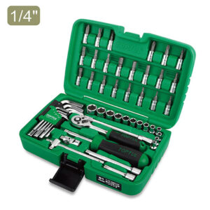 Набор головок и ключей 51предм. 1/4" 6гр. TOPTUL