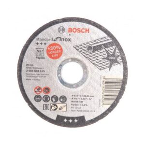 Круг отрезной 115х1.0x22.2 мм для нерж. стали Standard BOSCH