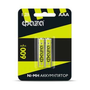 Аккумулятор AAA 600 мАч 1.2В, блистер 2 шт. ФАZA