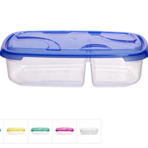 Контейнер пласт. прямоуг. 0.9 + 0.5 л, с крышкой, Frigo Plus, DRINA