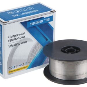 Проволока сварочная FLUX E71T-GS ф1,0мм (сварка без газа) (катушка 1кг) SOLARIS