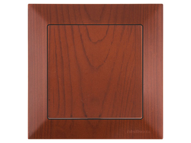 Выключатель 1-клав. (скрытый, пруж. зажим) вишня, DARIA, MUTLUSAN