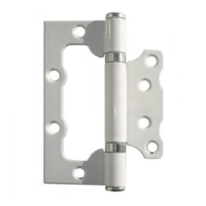 Петля 100 мм универсальная неврезная, белая (20 шт в коробе) STARFIX